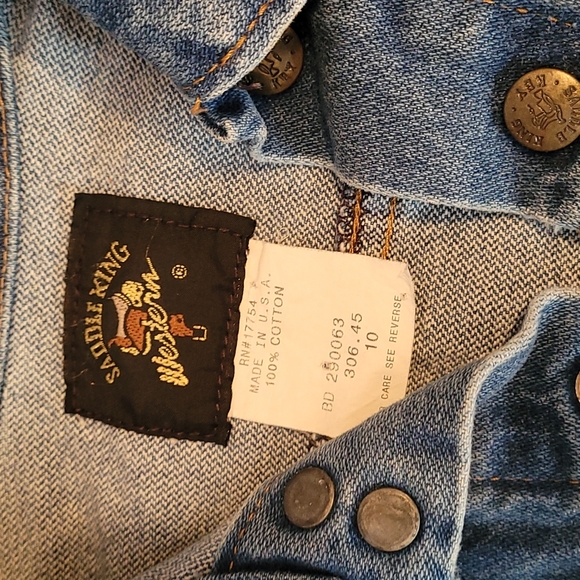 Vintage Saddle King Blue Jean Jacket - Picture 8 of 12
